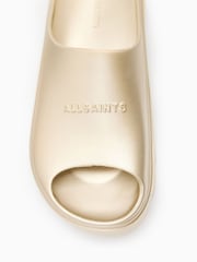 AllSaints Yellow Eclipse Sliders - Image 5 of 5
