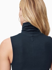 AllSaints Blue Bec Roll Neck Tank - Image 4 of 7