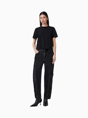 AllSaints Black Lisa 100% Organic Cotton T-Shirt - Image 2 of 7