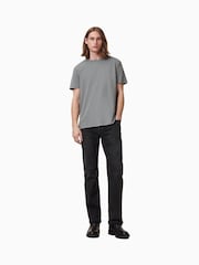 AllSaints Grey Bodega Crew T-Shirt - Image 3 of 5