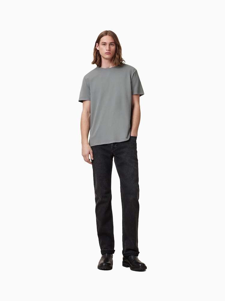 AllSaints Grey Bodega Crew T-Shirt - Image 3 of 5
