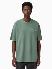 AllSaints 100% Organic Cotton Underground Crew T-Shirt - Image 1 of 7