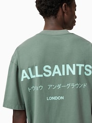 AllSaints 100% Organic Cotton Underground Crew T-Shirt - Image 2 of 7