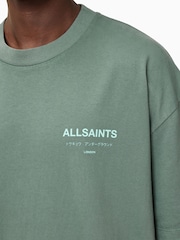 AllSaints 100% Organic Cotton Underground Crew T-Shirt - Image 4 of 7
