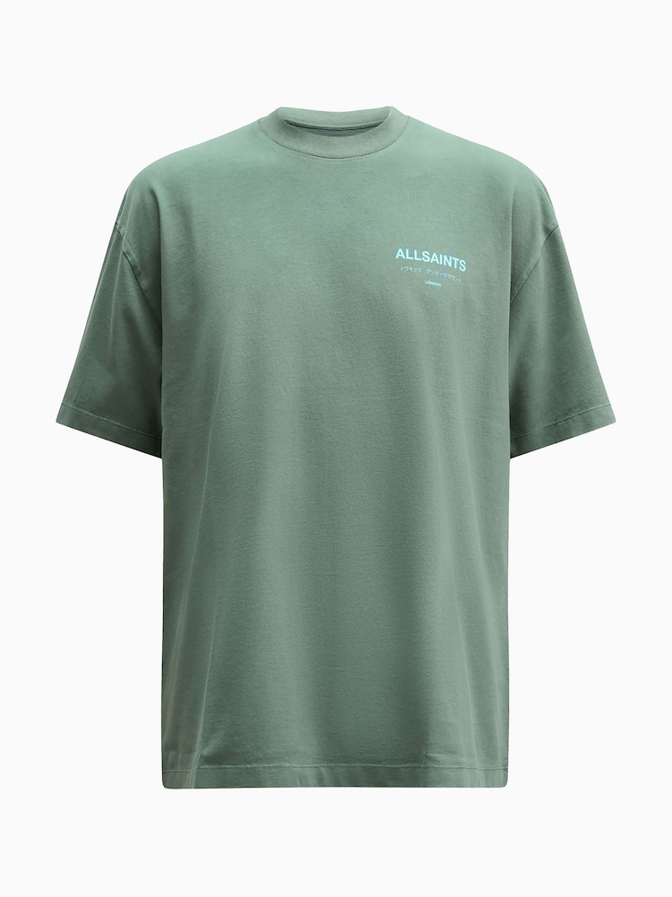 AllSaints 100% Organic Cotton Underground Crew T-Shirt - Image 7 of 7