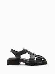 AllSaints Black Tess Sandals - Image 1 of 5