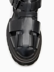 AllSaints Black Tess Sandals - Image 2 of 5