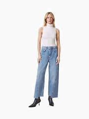 Blanco - AllSaints Bec Roll Neck Tank - Imagen 1 de 7