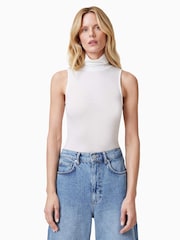 Blanco - AllSaints Bec Roll Neck Tank - Imagen 2 de 7