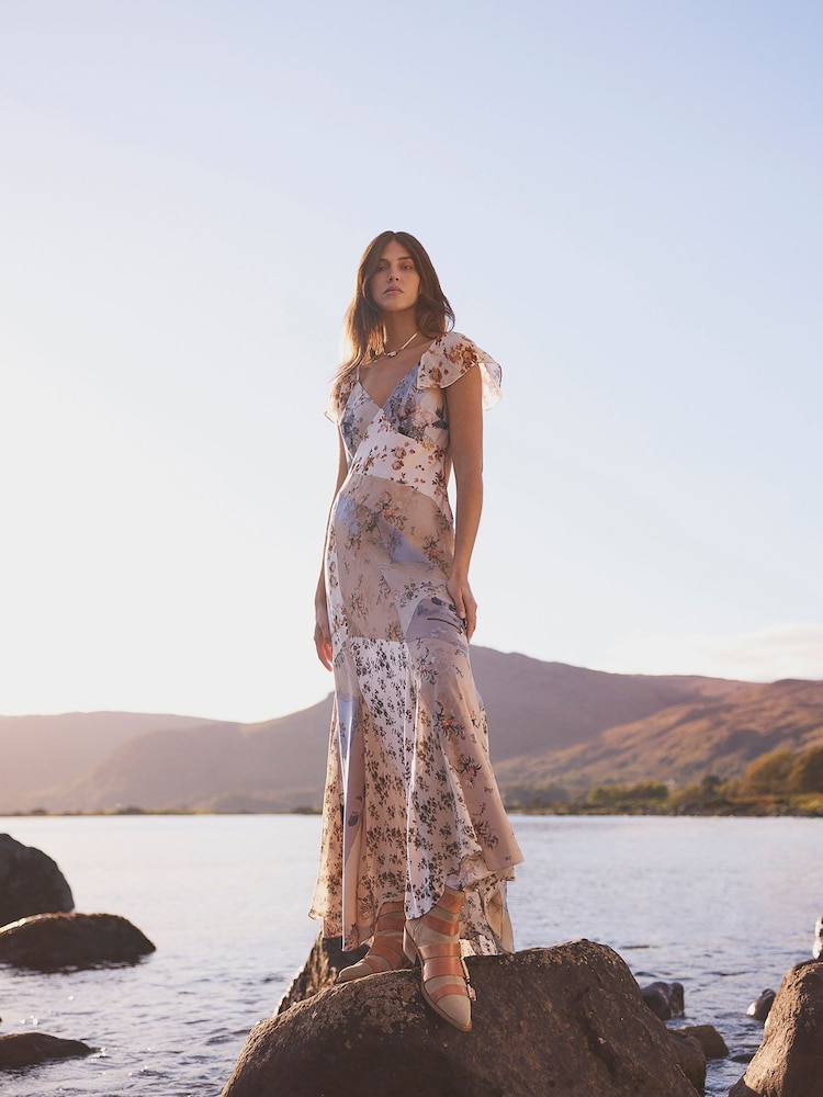AllSaints Brown Lala Dress - Image 1 of 9