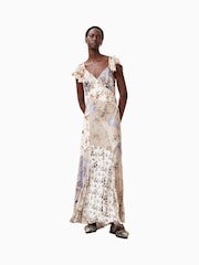 AllSaints Brown Lala Dress - Image 2 of 9