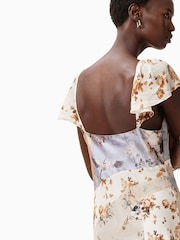 AllSaints Brown Lala Dress - Image 3 of 9