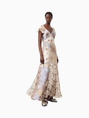 AllSaints Brown Lala Dress - Image 6 of 9