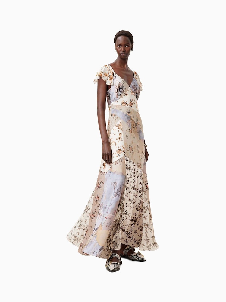 AllSaints Brown Lala Dress - Image 6 of 9