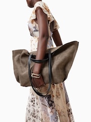 AllSaints Brown Lala Dress - Image 8 of 9