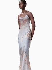AllSaints Blue Bryony Maxi Dress - Image 2 of 6