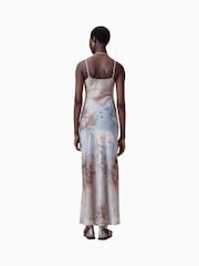 AllSaints Blue Bryony Maxi Dress - Image 5 of 6