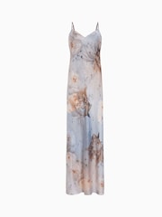 AllSaints Blue Bryony Maxi Dress - Image 6 of 6