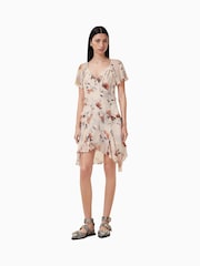 AllSaints White Darma Dress - Image 2 of 7