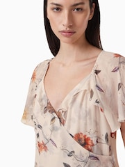 AllSaints White Darma Dress - Image 3 of 7