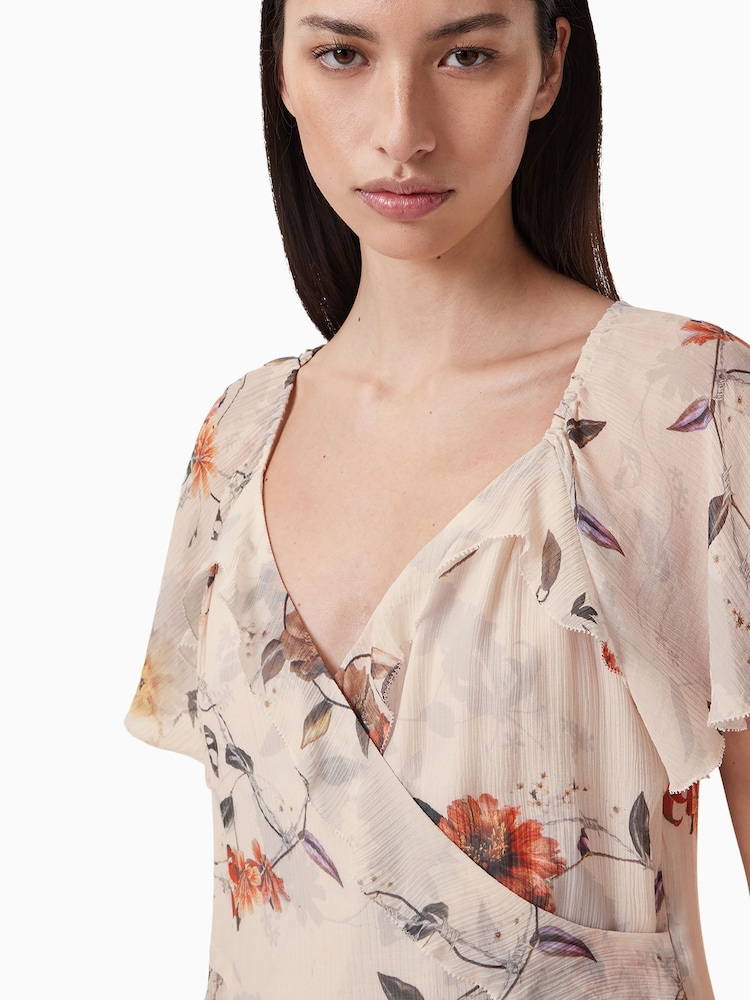 AllSaints White Darma Dress - Image 3 of 7