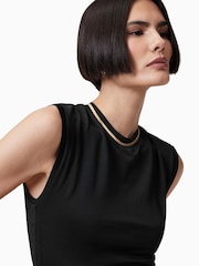 Черный - Платье Allsaints Sonny - Изображение 2 из 7