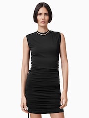 Черный - Платье Allsaints Sonny - Изображение 3 из 7