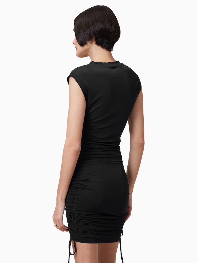 AllSaints Black Sonny Dress - Image 6 of 7