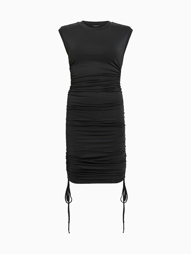 Черный - Платье Allsaints Sonny - Изображение 7 из 7