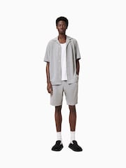 AllSaints Grey Felix Sweat Shorts - Image 1 of 8