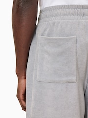 AllSaints Grey Felix Sweat Shorts - Image 5 of 8