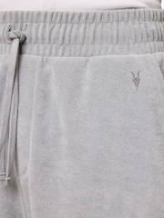 AllSaints Grey Felix Sweat Shorts - Image 6 of 8
