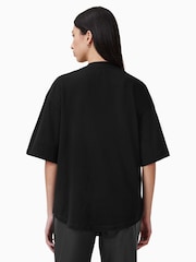 Negro - AllSaints Flow 100% Organic Cotton Amelie T-Shirt - Imagen 2 de 6