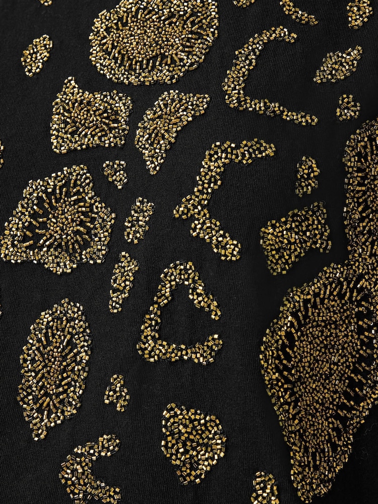 Negro - AllSaints Flow 100% Organic Cotton Amelie T-Shirt - Imagen 6 de 6