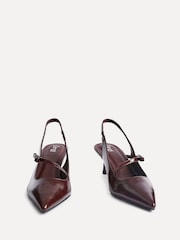 Linzi Red Timeless Court Heels With Bow Detail - Image 3 of 5