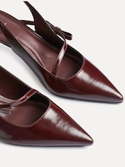 Linzi Red Timeless Court Heels With Bow Detail - Image 5 of 5