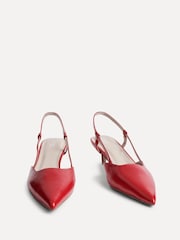 Linzi Red Refined Slingback Court Heels - Image 3 of 5