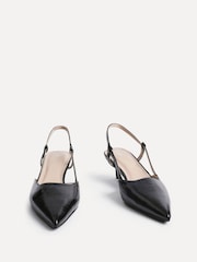 Linzi Black Refined Slingback Court Heels - Image 3 of 5