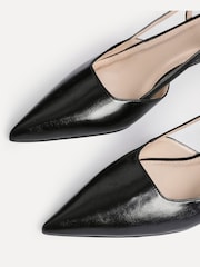 Linzi Black Refined Slingback Court Heels - Image 4 of 5