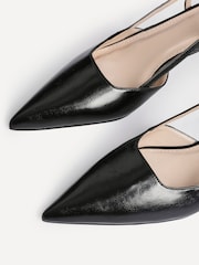 Linzi Black Refined Slingback Court Heels - Image 6 of 6