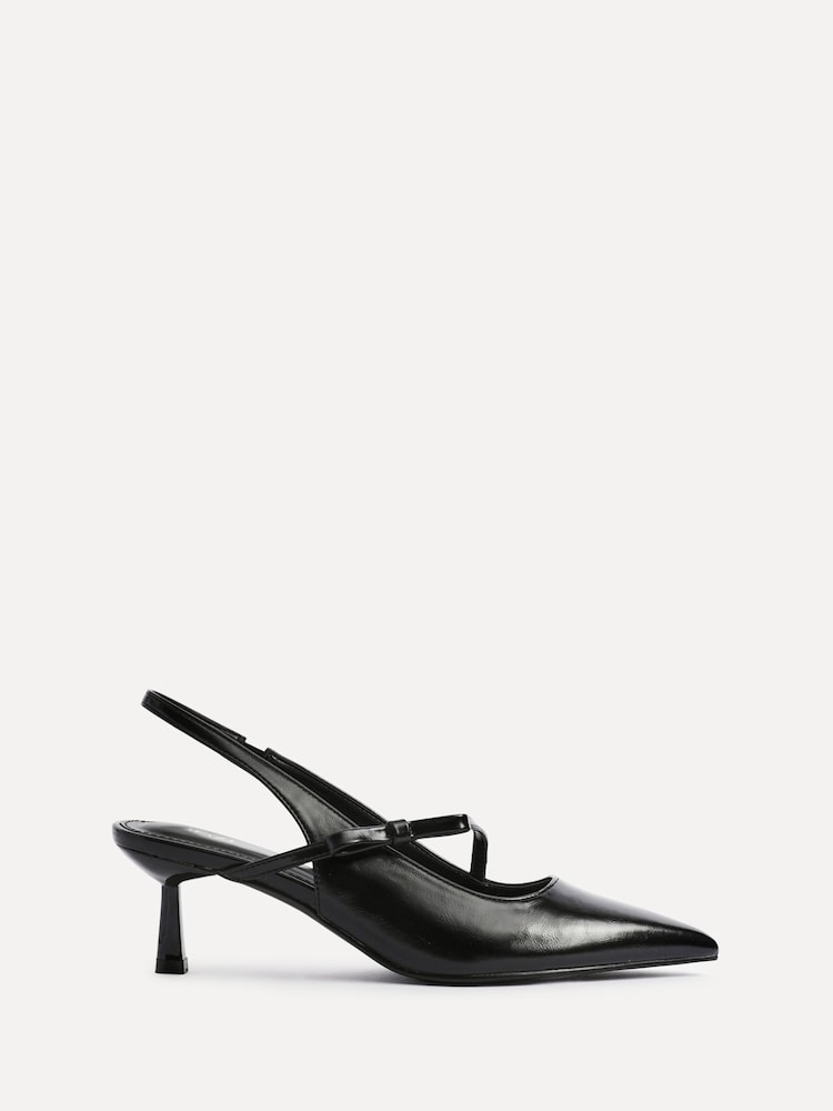 Linzi Black Timeless Court Heels With Bow Detail - Image 2 of 5
