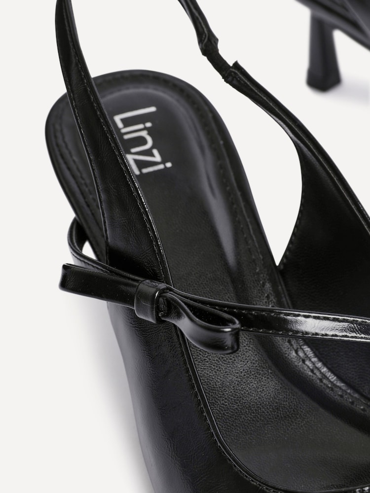 Linzi Black Timeless Court Heels With Bow Detail - Image 5 of 5