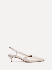 Linzi Nude Refined Slingback Court Heels - Image 2 of 5