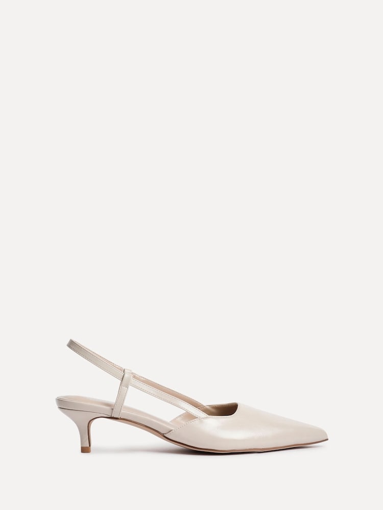 Linzi Nude Refined Slingback Court Heels - Image 2 of 5