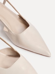 Linzi Nude Refined Slingback Court Heels - Image 5 of 5