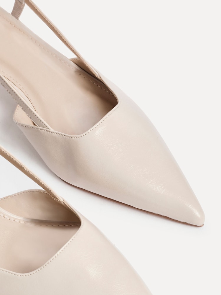 Linzi Nude Refined Slingback Court Heels - Image 5 of 5