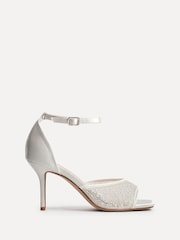 Linzi Encanta Diamante Mesh Stiletto Heeled Sandals - صورة 3 من 6