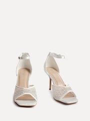 Linzi Encanta Diamante Mesh Stiletto Heeled Sandals - صورة 4 من 6