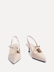 Linzi Nude Timeless Court Heels With Bow Detail - Image 3 of 5