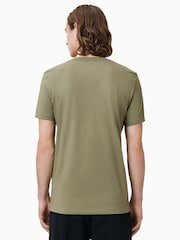 AllSaints White/Brown/Green 100% Organic Cotton Tonic Crew T-Shirt 3 Pack - Image 4 of 7